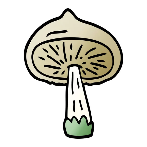 Cartoon Doodle Mushroom Illustration — Stock Vector