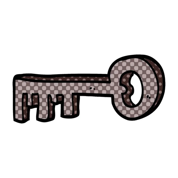 Cartoon Doodle Metall Nyckel — Stock vektor