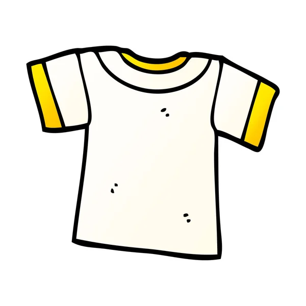 Camisa Desenho Animado Doodle Tee — Vetor de Stock