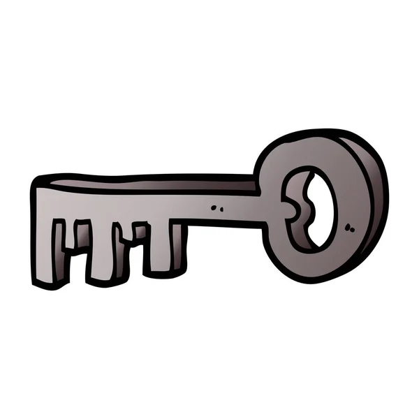 Cartoon Doodle Metall Nyckel — Stock vektor