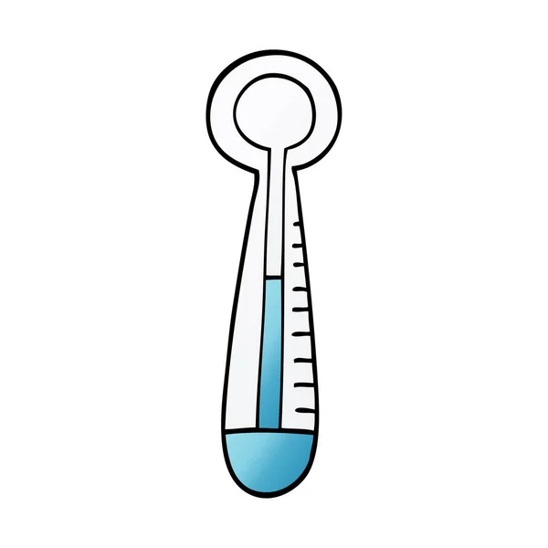 Cartoon Doodle Medicinsk Termometer — Stock vektor