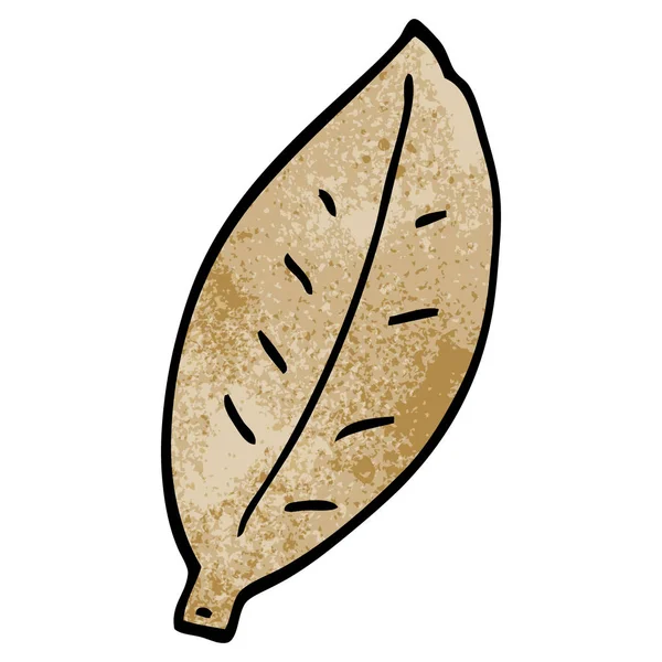 Cartoon Doodle Leaf Ilustração Vetorial — Vetor de Stock