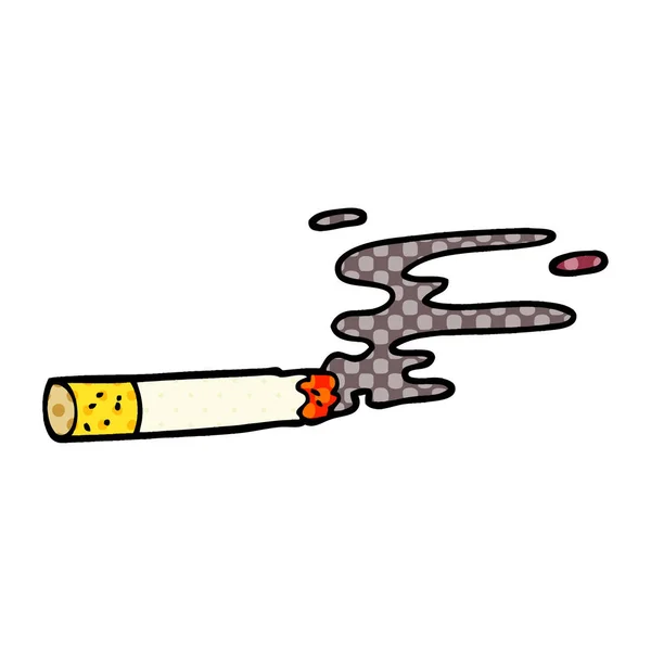 Dessin Animé Doodle Cigarette Vecteur Illustration — Image vectorielle