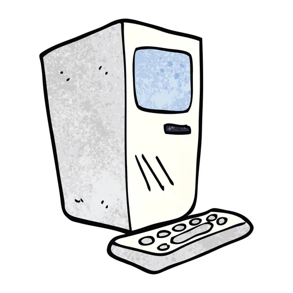 Cartoon Doodle Kontorsdator — Stock vektor