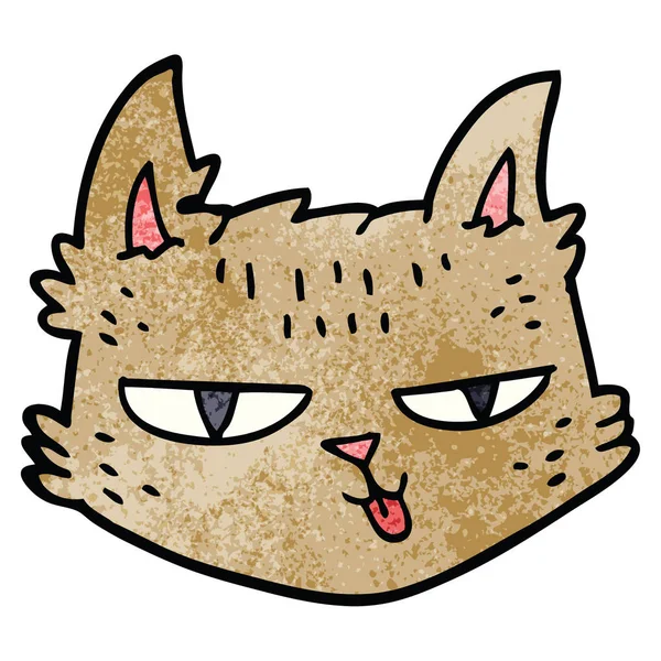 Cartoon Doodle Gelukkige Kat — Stockvector