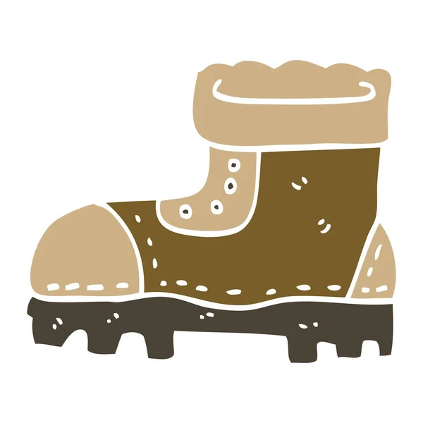 Cartoon Doodle Work Boot — Stock Vector
