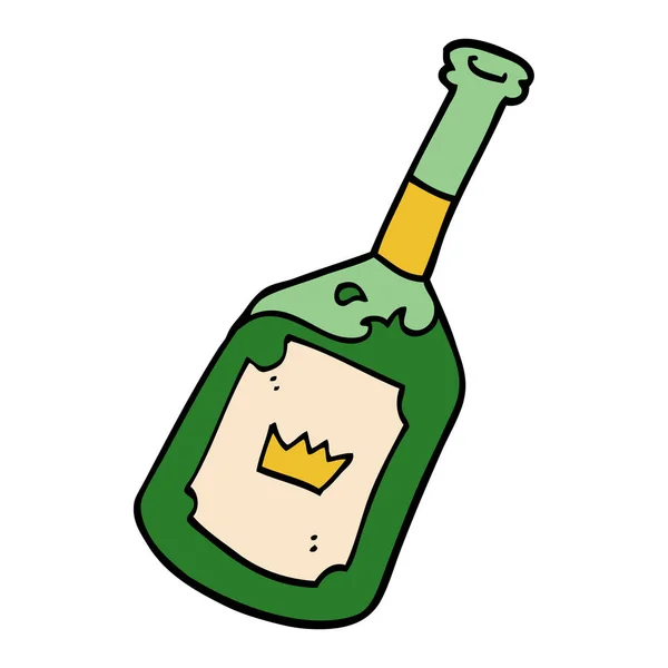 Kreskówka Doodle Napój Alkoholowy — Wektor stockowy