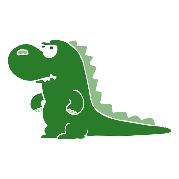 Kreslený Doodle Zlobí Dinosaurů — Stockový vektor