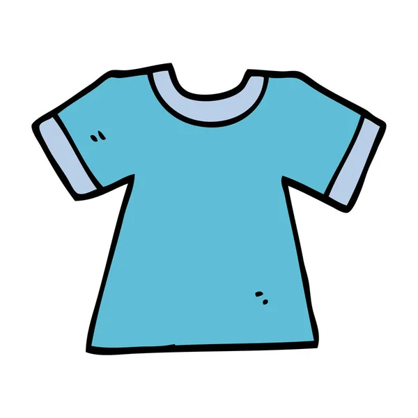 Cartoon Doodle Tee Shirt — Stockvector