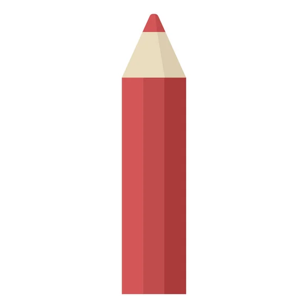 Crayon Colorier Rouge Illustration Vectorielle Graphique Icône — Image vectorielle