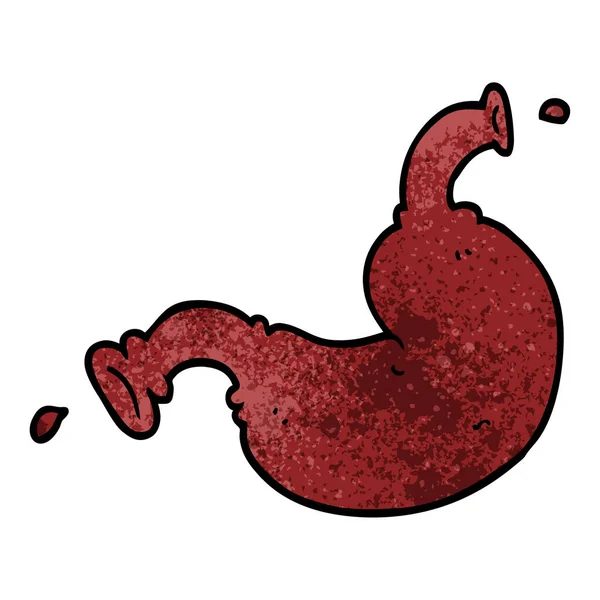 Dessin Animé Doodle Organe Humain — Image vectorielle