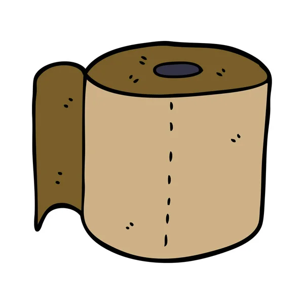 Мультяшний Каракулевий Туалетний Рулон — стоковий вектор