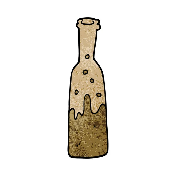 Мультяшна Пляшка Каракулі Поп Музики — стоковий вектор