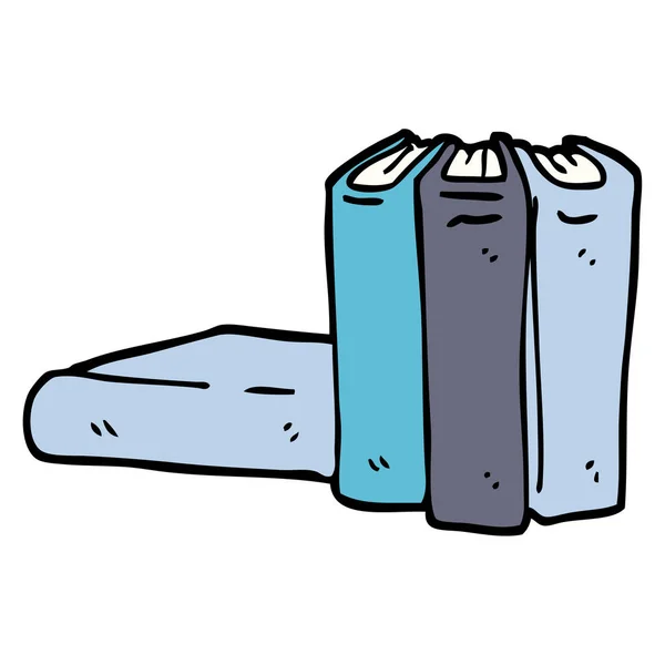 Hand Getrokken Doodle Stijl Cartoon Boeken — Stockvector