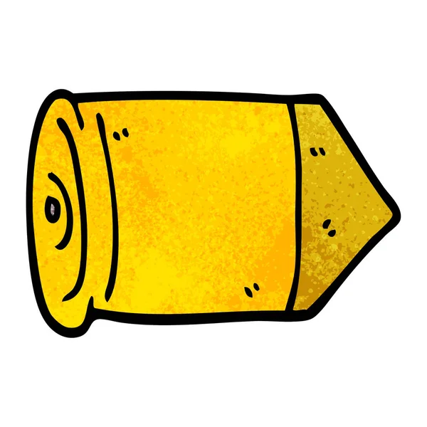 Desenho Animado Doodle Bala Dourada — Vetor de Stock