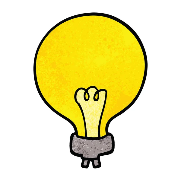 Cartoon Doodle Glödlampa — Stock vektor