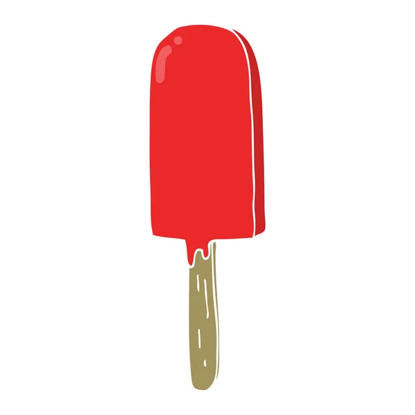 Flatfargede Tegneseriefigur Lollipop – stockvektor