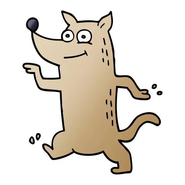 Cartoon Doodle Funny Dog — Stock Vector