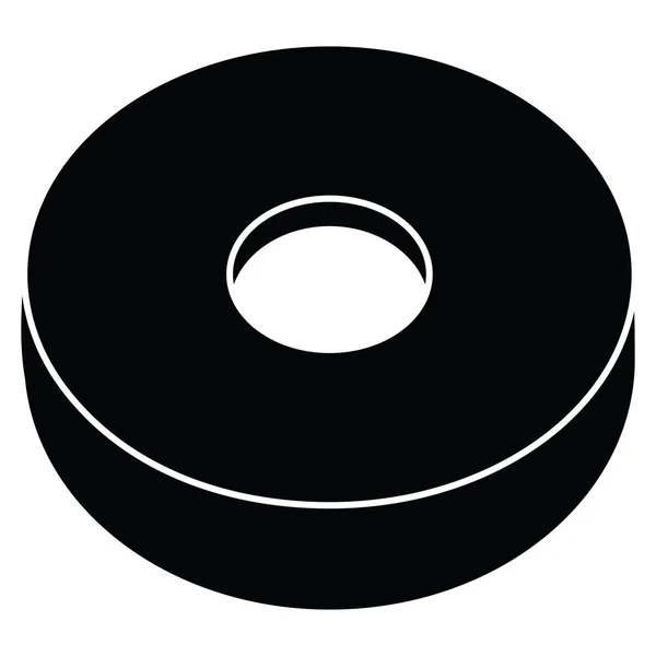 Donut Vector Gráfico Icono Ilustración — Vector de stock