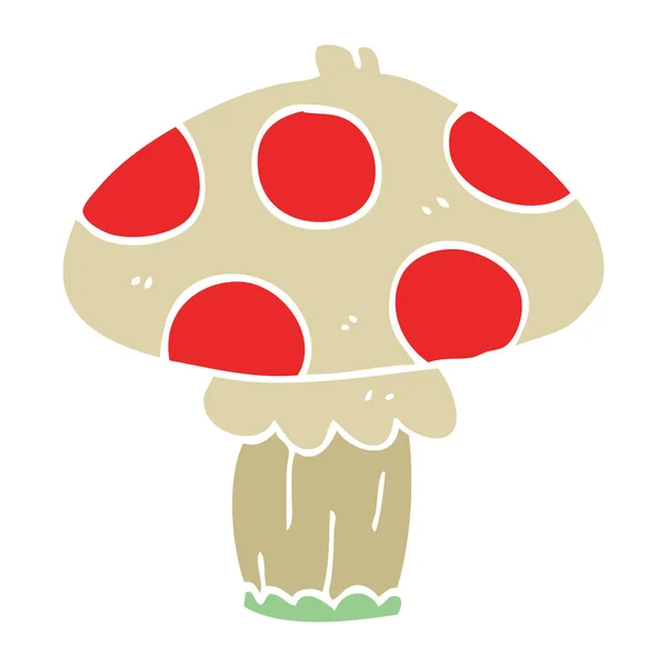 Dibujos Animados Doodle Toadstool Vector Ilustración — Vector de stock