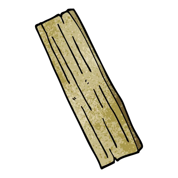 Cartoon Doodle Plank Wood — Stock Vector