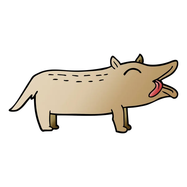 Cartoon Doodle Grappige Hond — Stockvector
