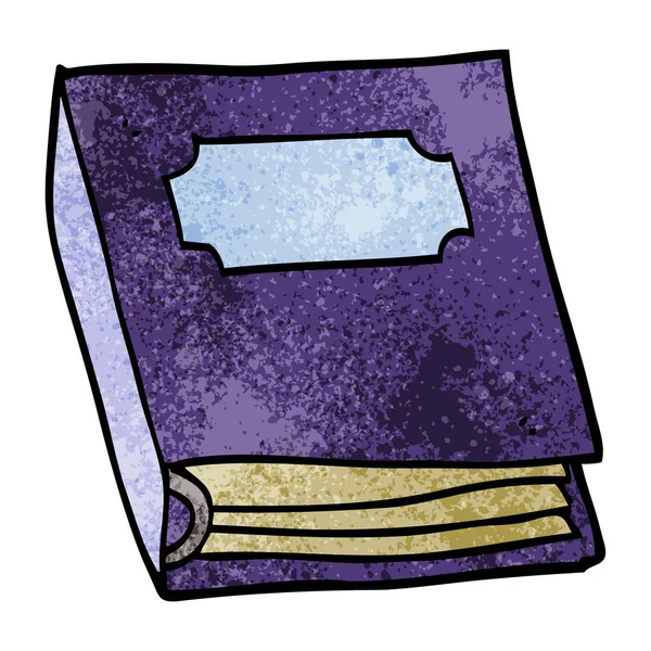 Kreslený Doodle Purple Book — Stockový vektor