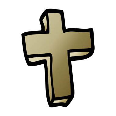 çizgi film doodle ahşap çapraz