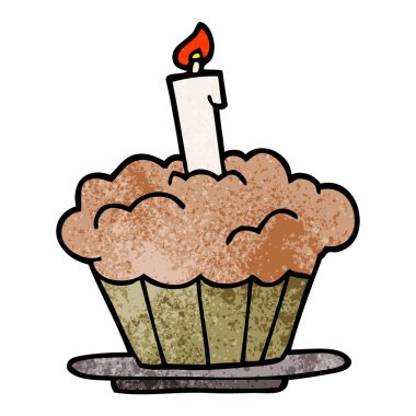 çizgi film doodle Doğum günü pastası