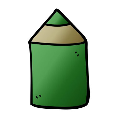 çizgi film doodle renkli kalem