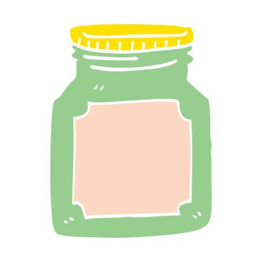 çizgi film doodle boş kavanoz