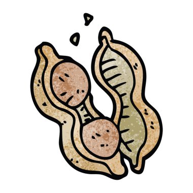 çizgi film doodle fıstık kabuğu