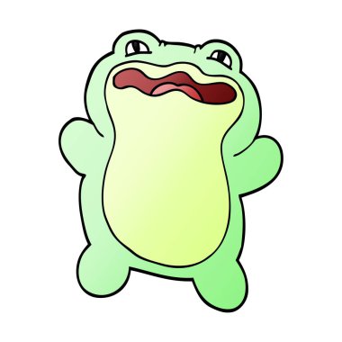 karikatür hayvan, renkli vektör çizim doodle