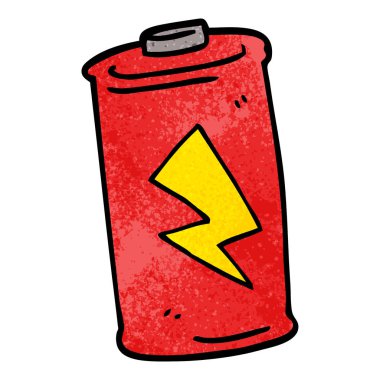 çizgi film doodle pil illüstrasyon