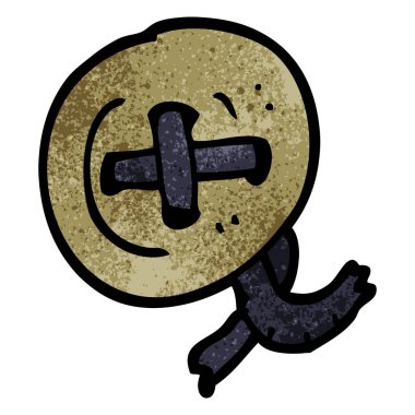 çizgi film doodle giyim, renkli vektör çizim