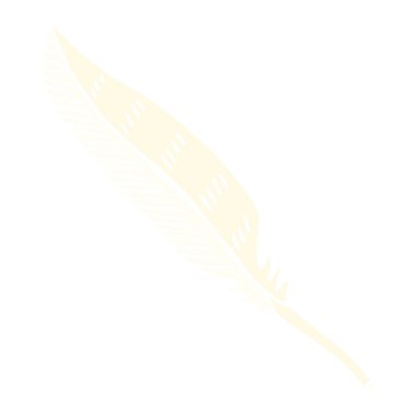 düz renk illüstrasyon karikatür tüy