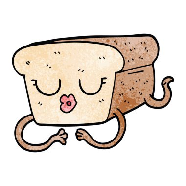 çizgi film doodle somun ekmek