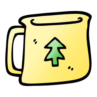 vektör degrade illüstrasyon karikatür teneke kutu