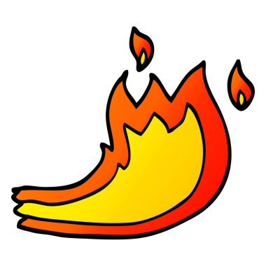 vektör degrade illüstrasyon karikatür ateş etmek