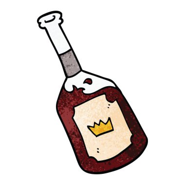 çizgi film doodle alkollü içki