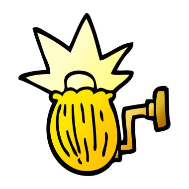 çizgi film doodle ev ışık