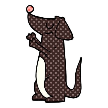 çizgi film doodle de köpek davrandım