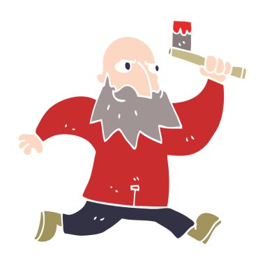 çizgi film Kanlı baltayla adam doodle