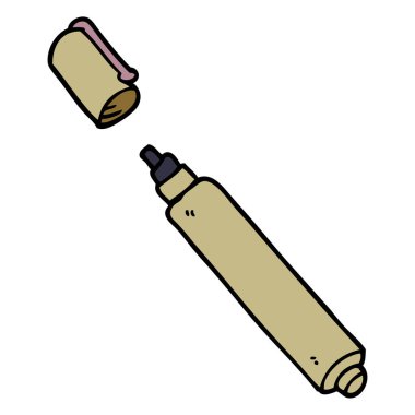 çizgi film doodle office kalem