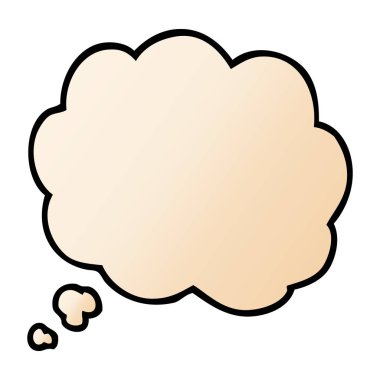 çizgi film doodle kabarcık sanıyordum