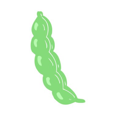 Elmanın Yarısı düz renkli çizimi