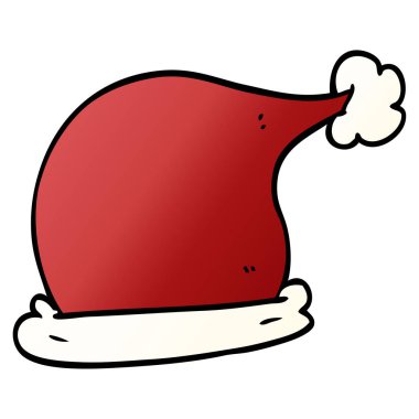 çizgi film doodle Noel şapka