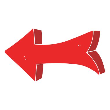 işaretçi ok gösterimi düz renk