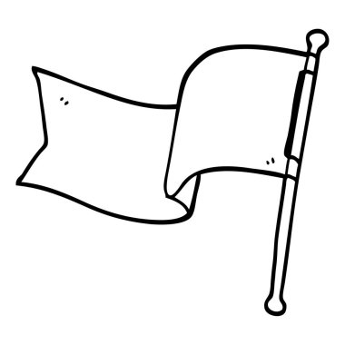 çizim karikatür kırmızı bayrak