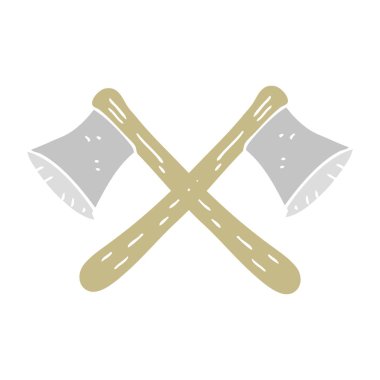 Çapraz eksen düz renkli çizimi